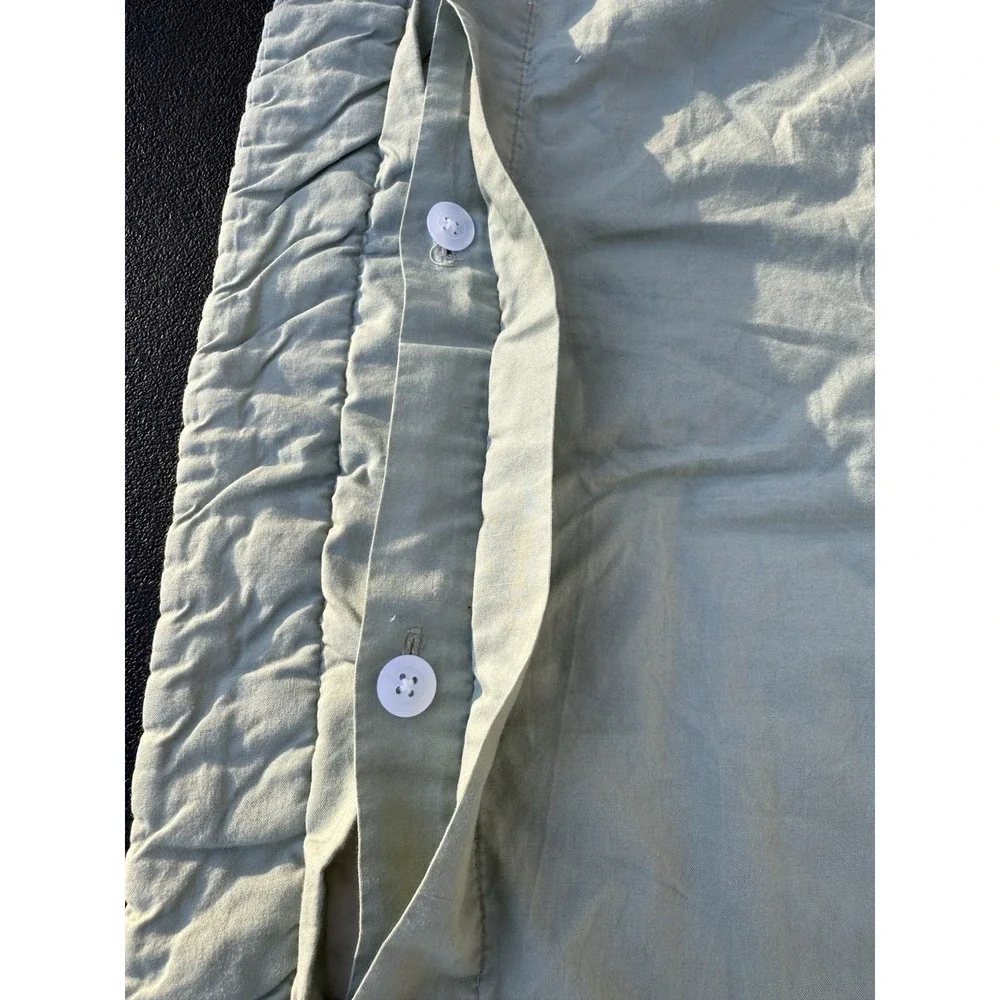 Nice Floral Embroidered 65% Linen 45% Cotton Pillowcase 23 X 29